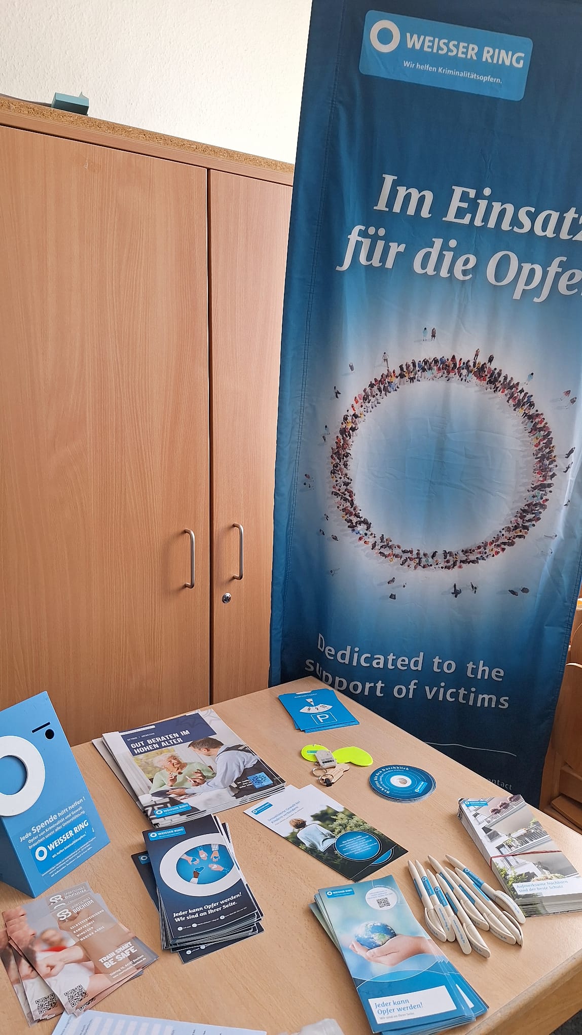 Infostand Weisser Ring e.V.