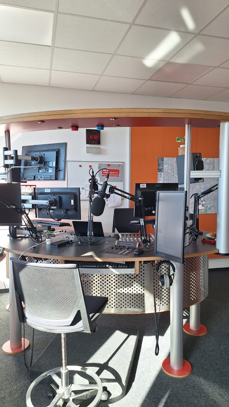 Im Studio von Radio Bochum