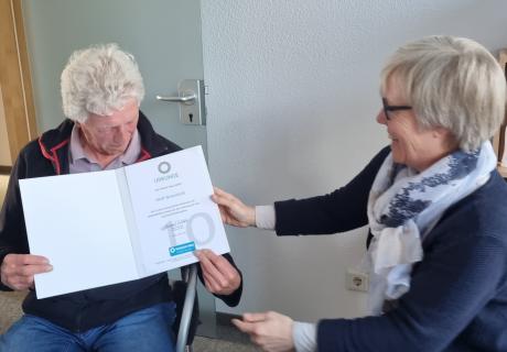 10 Jahre ehrenamtliche Mitarbeit im WEISSEN RING